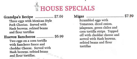 House Specials